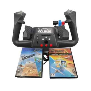 CH Products Eclipse Yoke Flight Simulator Control Stick 200-616 Tested Works - Picture 1 of 10