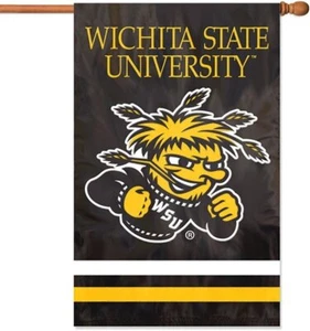 Wichita State Sniversity Shockers Banner Flag Double Sided 28x40 inch... - Picture 1 of 2