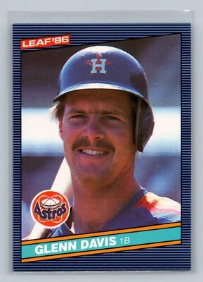 1986 Leaf Glenn Davis ROOKIE CARD #175 - Houston Astros - NEAR MINT to MINT - Image 1 of 2