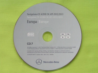 CD NAVIGATION MERCEDES BENZ AUDIO 50 APS SKANDINAVIEN 2013 A B C GL M R NTG 2 - Bild 1 von 2