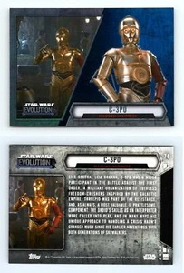 C-3PO #74 Star Wars Evolution 2016 Topps Blue Parallel Card - Picture 1 of 1