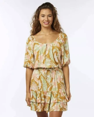 Rip Curl Always Summer Top, gold gelb 01BWSH Damen Sommer Kleid Shirt NEU Gr. L - Bild 1 von 3