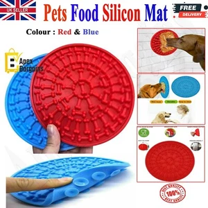 Dog Lick Mat Pet Food Placemat Licky Wall Cat Feeding Licki Plate With Suction - Picture 1 of 15