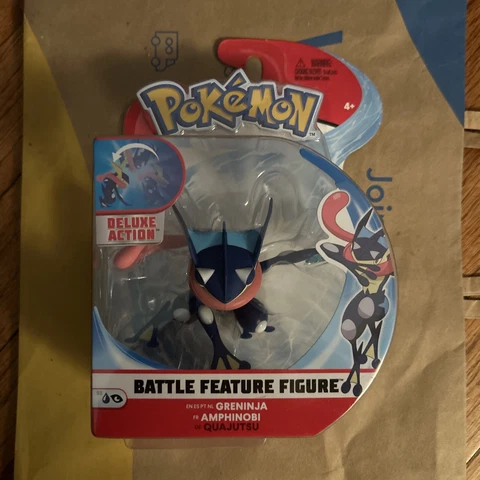 Pokemon Battle Feature Figure Greninja Deluxe Action Jazwares New Sealed WCT Cover