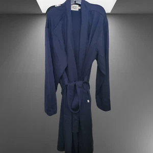 NWOT MENS XL/XXL INDIGO NIGHT BLUE UGG ALVEN KNIT ROBE 1142810 $98 TIE BELT - Picture 1 of 8