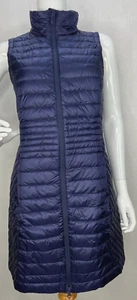 Duluth Trading Company Women's Down Right Tunic Vest Night Fall Blue NWT Small - Picture 1 of 6