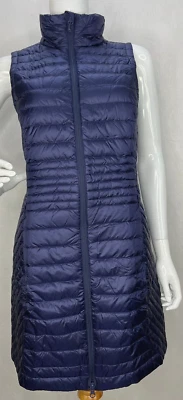 Duluth Trading Company Women's Down Right Tunic Vest Night Fall Blue NWT X-Small - Image 1 of 4