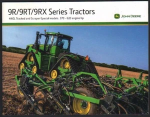 John Deere "9R/9RT/9RX Series" 370 - 620 engine hp Tractor Brochure Leaflet - Picture 1 of 1