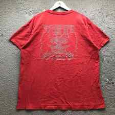 Yeti T-Shirt Men's XXL Short Sleeve Crew Neck Pocket Graphic Logo Red