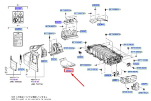 LEXUS UX HV Battery Cover Intake Duct G92E147040 NEW GENUINE - Picture 1 of 2