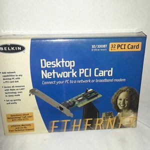 BELKIN DESKTOP NETWORK PCI CARD 10/100 ETHERNET 32 BIT PCI CARD - Picture 1 of 1