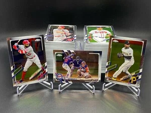 2021 TOPPS CHROME COMPLETE SET 220 CARDS ADELL HAYES KIRILLOFF CARLSON BOHM RC - Picture 1 of 1