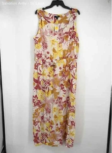A.n.a Womens White Yellow Red Floral Sleeveless Sundress Size XXL - Picture 1 of 6