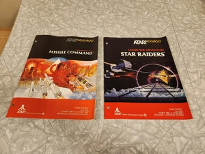 Juego de computadora Atari 400/800 años 80 Missile Command/Star Raiders manuales - Imagen 1 de 8