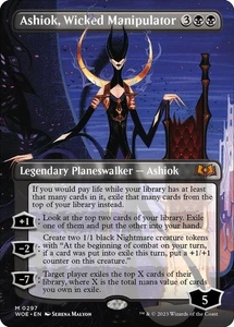 Ashiok, Wicked Manipulator (Borderless) - Wilds of Eldraine -Magic The Gathering - Picture 1 of 1