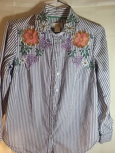 Camicia ricamata Maeve Anthropologie - Taglia 0. - Foto 1 di 6