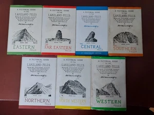 7 Bücher Hardcover Set von A. Wainwright Büchern von Lakeland Fells alle in Schutzumschlägen - Bild 1 von 2