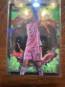 2024 TOPPS FINEST MLS SERGIO BUSQUETS INTER MIAMI CF Verde /75 RARO #251 - Foto 1 di 3