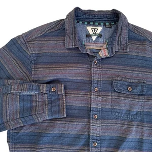 Camicia uomo Vissla blu medio manica lunga con bottoni tasca frontale - Foto 1 di 6