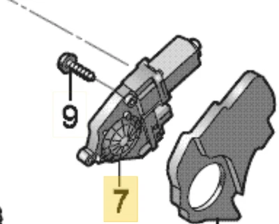 Motor regulador ventana delantera izquierda AUDI A4 A5 Q5 2010-2012 USADO OEM 8K0959811A Foto 1 de 4