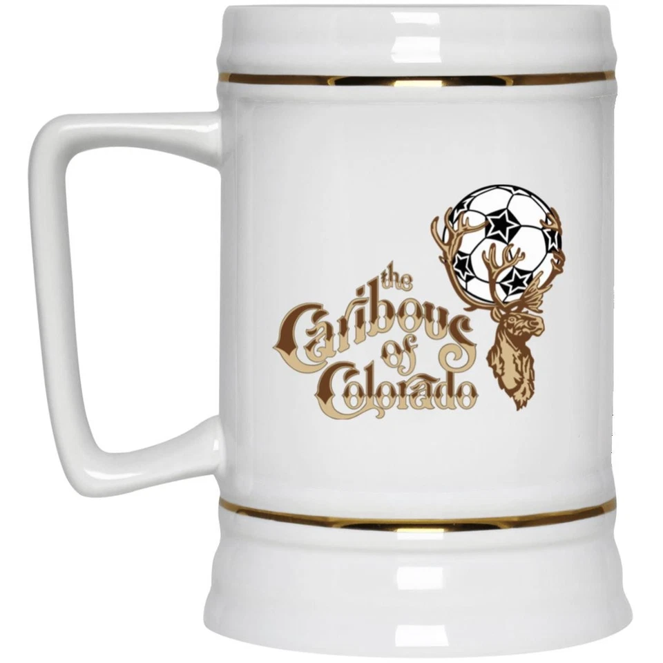 Colorado Caribous Beer Stein 22 oz. Ceramic | NASL Soccer Team - Image 1 of 1