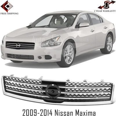 Front Grille Assembly Chrome For 2009-2014 Nissan Maxima Foto 1 de 4