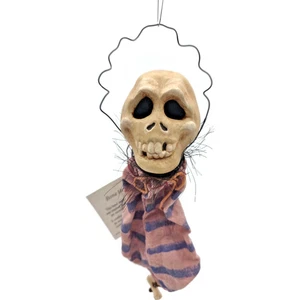 Rucus Studios Bone Head Skeleton Halloween Ornament By Scott Smith 2001 Handmade - Picture 1 of 9