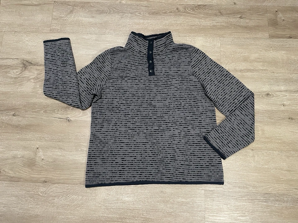 Sudadera pulóver St. John's Bay para mujer talla S manga larga polar cuarto a presión Foto 1 de 4