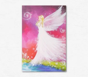 Engelbilder Kunstfoto "Engelberührung" Spirituelle Wandbilder, Schutzengel Bild - Bild 1 von 2