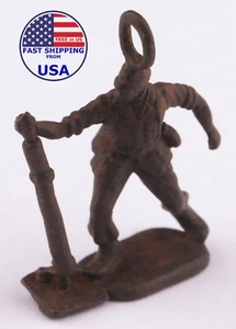 Wehrmacht Figur Statuette Heereswehr Helm Stahlhelm Bronze - Bild 1 von 13