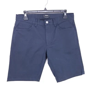 Pantalones Cortos Chinos Theory Para Hombre 31 Frente Plano Talla 31 Azul Golf - Imagen 1 de 11