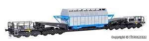 12 AXLE SCHNABEL CAR with HEAVY NUCLEAR WASTE LOAD - HO Scale KIT KIBRI NEW OOP - Picture 1 of 4
