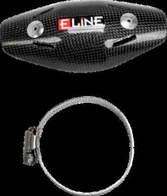 E-Line Carbon Fiber FMF Exhaust Header Pipe Heat Shield Yamaha WR250F 01-23 - Image 1 of 3