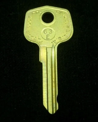 63E MERCEDES BENZ TRUNK Key Blank 1955-1968 190 220 230 250 280 300 S SL SE SEC - Image 1 of 4