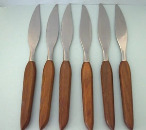 Vintage MCM Town & Country Washington Forge FLEETWOOD Edelstahl Steak Messer - S/6 - Bild 1 von 4