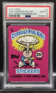 2018 TOPPS #23 1985 GARBAGE PAIL KIDS 80TH ANNIVERSARY WRAPPER ART PSA 10 GPK - Picture 1 of 3