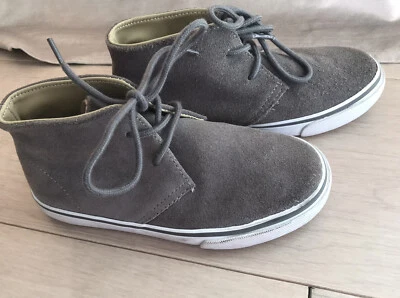 Janie and Jack Niños Niños Pequeños Botas Zapatos Tenis Gris Gamuza Cuero 11 Foto 1 de 4