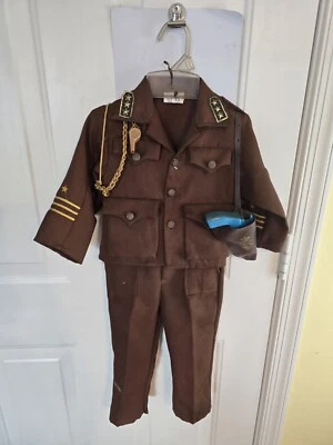 Vintage Children's Military Costume - BROWN with Accessories Tinkle Branded - Image 1 of 4