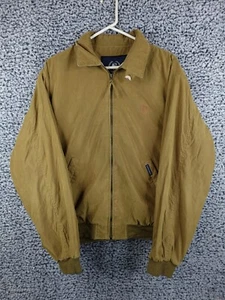 Vintage Caesars Palace Casino Mens Brown Jacket Coat Sz L Las Vegas Rare Logo - Picture 1 of 12