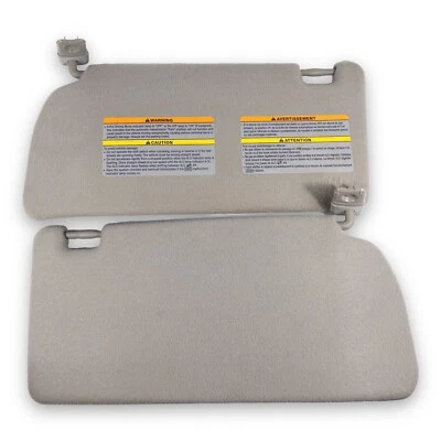 Nissan Frontier/Xterra 2005-2012 conjunto de pares de parasoles laterales para conductor y pasajero gris Foto 1 de 4