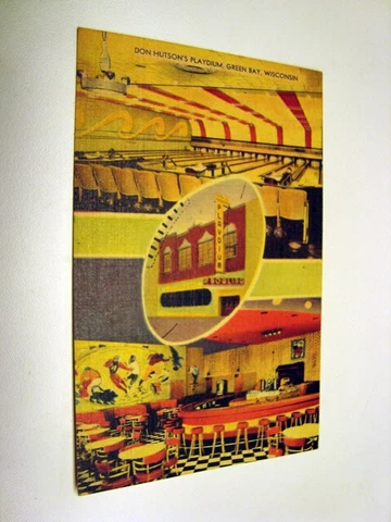 Circa 1940s Green Bay Packers Don Hutson Playdium Unused Postcard Cover