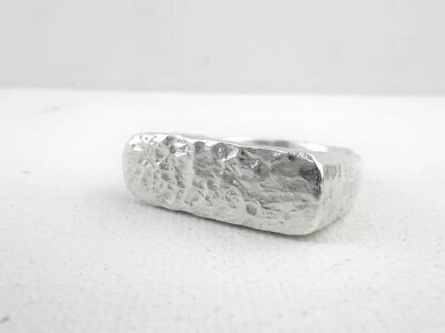 Oval Signet Ring 925 Sterling Silver Heavy 20 grams UK Made HM Bespoke Solid P-Z - Image 1 of 4