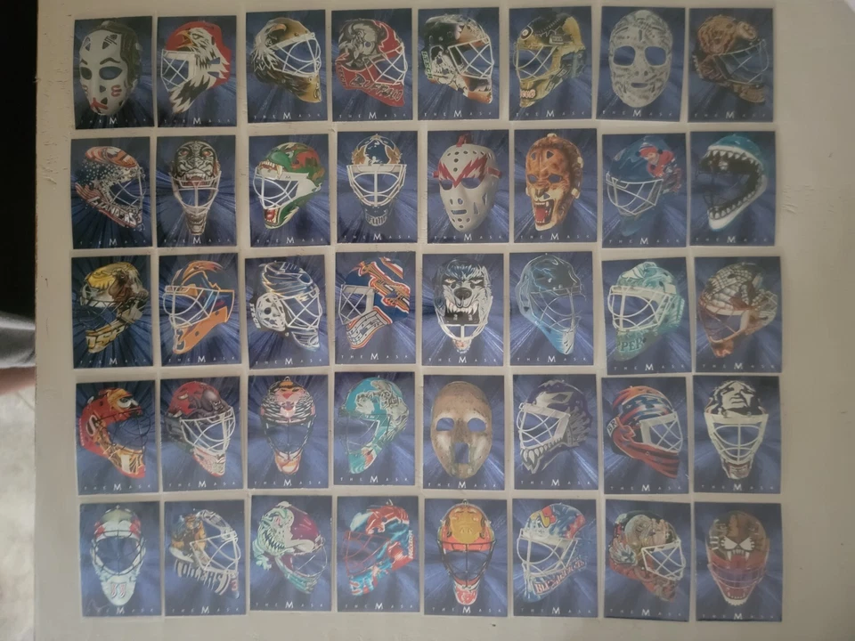 2001-02 In The Game BAP Between The Pipes Hockey "The Mask" Juego de 40 tarjetas insertadas Foto 1 de 4