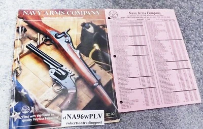 1996 Navy Arms Firearms Importer Catalog with Price List, Binder Pages VG - Image 1 of 4