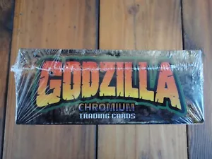 Godzilla Chromium Trading Cards 1996 Factory Sealed Box JPP/Amada Blow Out $ NOS - Picture 1 of 22