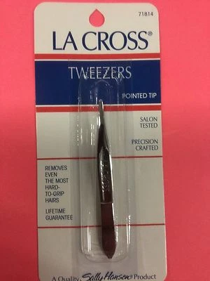 La Cross by Sally Hansen Point Tip Tweezers # 71814 NEW AND SEALED.