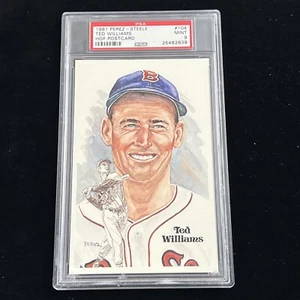 TED WILLIAMS 1981 Perez Steele HOF Postcard /10,000 PSA 9 Mint Boston Red Sox - Picture 1 of 3