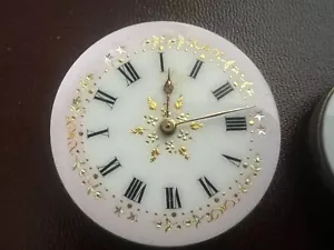 Mechanismen Uhren Taschenuhr Zifferblätter Porzellan Teile Ersatzteile Vintage - Bild 1 von 7