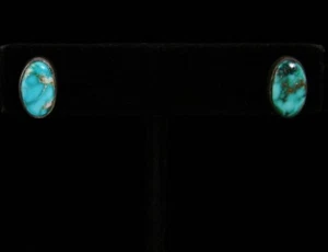 Circa 1980s Candelaria Turquoise Earrings - Picture 1 of 4