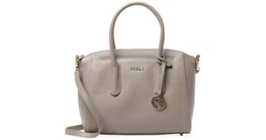 NWT Furla Tessa Small Saffiano Leather Satchel  Bag Sabbia b 892395 - Picture 1 of 12